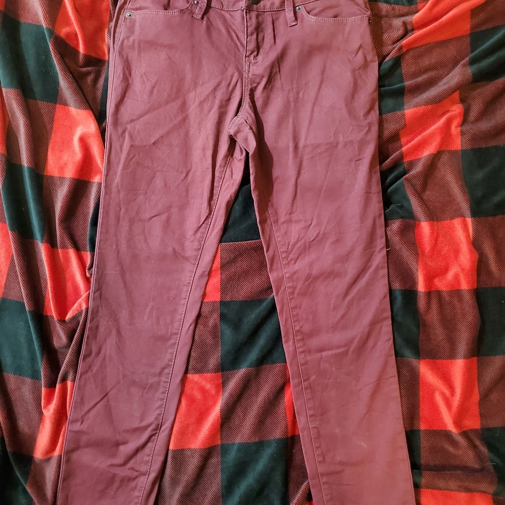 Red dress pants